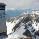 Una toma de aire en el Observatorio Pic du Midi sobre los Alpes franceses